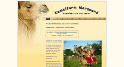 Desktop Screenshot of kamelfarm.de